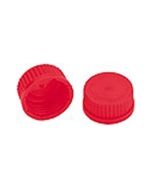 Bottle Accessories - GL45 Screw Thread High Temperature Red Caps, Kimble Chase