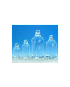 Media Bottles - Narrow Mouth, Clear Glass, Non Graduated, Without Cap, Wheaton