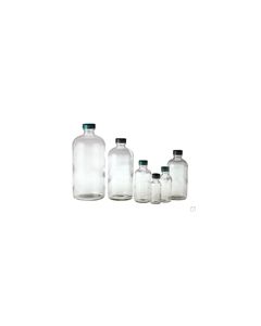 Bottles - Boston Round Bottles, Clear, Narrow Mouth, Qorpak®