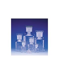 Bottles - Reagent Wide Mouth with Ground Glass Stopper, Type 1 Borosilicate Glass, DWK Life Sciences, Inc. 