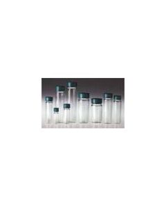 Clear Borosilicate Screw Thread Vials w/Green Thermoset F217 & PTFE Lined Cap, Qorpak