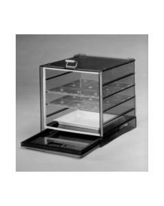 Desiccator Cabinet - Gray Polystyrene, Stackable, Medium Size
