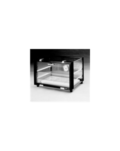 Desiccator Cabinet - Methyl-Methylacrylate, Large, Horizontal with Indicating Dial Hygrometer