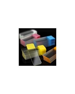 Microscope Slides, Frosted, Diamond White Glass, 90° Ground Edges, Color Coded, Globe Scientific