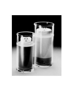 Beta Radiation Waste Container with Bottle - Acrylic, Nalgene®