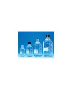 Media Bottles - Narrow Mouth, Clear Glass, Graduated, with Polyethylene (LDPE) Lined Phenolic Cap, Wheaton