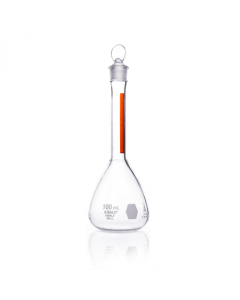 KIMBLE® KIMAX® Volumetric Flask, Class A, with Red Stripe and Pennyhead Glass, DWK Life Sciences, LLC 