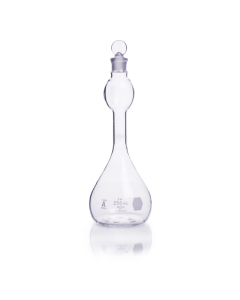 KIMBLE® KONTES® Volumetric Flask, Class A, with Mixing Bulb and Pennyhead Glass Stopper, Standard, DWK Life Sciences, LLC 
