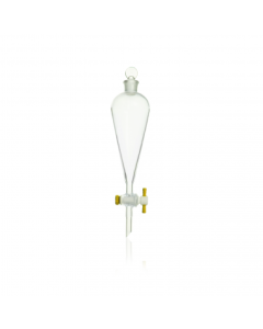 KIMBLE® KIMAX® Squibb Separatory Funnel, Pear-Shaped with Glass Stopper, DWK Life Sciences, LLC 