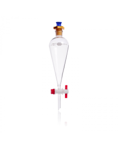KIMBLE® KIMAX® Squibb Pear-Shaped Separatory Funnel With PE Stopper, DWK Life Sciences, LLC 