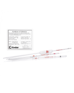 KIMBLE® KIMAX® Volumetric Pipets, Class A, TD, Serialized and Certified, DWK Life Sciences, LLC