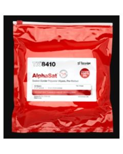 Texwipe™ AlphaSat® with Vectra® Alpha® 10 Pre-Wetted Cleanroom WIpers, Non-Sterile