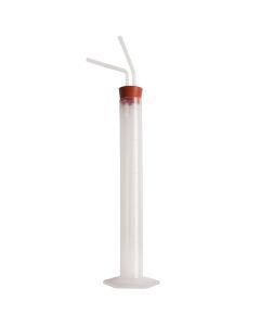 Polypropylene (PP) Gas Washing Bottle with Polyethylene (PE) Fritware Dispersion Disc, Bel-Art Products 