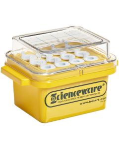 Cryo-Safe Mini Quick-Freeze Cooler for 0.5 or 1.5mL Tubes with 12 Places, Bel-Art Products 