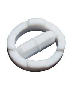 Spinring® Teflon® Coated White Magnetic Stir Bar, Bel-Art Products 