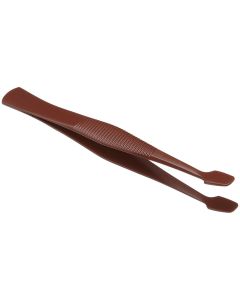 Brown Teflon® FEP Bent & Straight Cover Glass Forceps, Bel-Art Products 