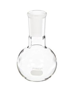 Flasks - Boiling, Flat Bottom, Short Neck, 24/40 Joint, Pyrex® Brand Borosilicate Glass, Corning Life Sciences