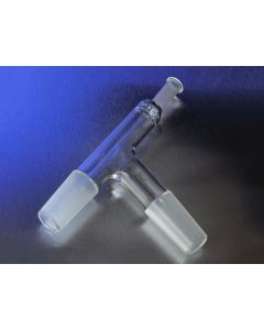 PYREX® Angle Tube Adapter with Two-Way 24/40 Standard Taper Joints and Standard Taper 10/30 Outer Joint Thermometer Opening, Corning Life Sciences 