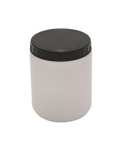 HDPE Kartell Cylindrical Wide Mouth Jar with Screw Cap, Dynalon Labware 