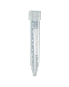 Centrifuge Tube, 10mL, w/Screw Cap, PP, Printed Graduations, Globe Scientific