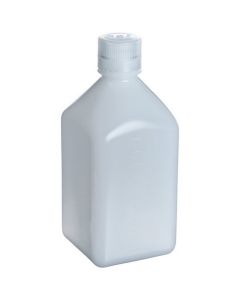 Nalgene® Square Narrow-Mouth HDPE Bottle With Closure, Thermo Fisher Scientific 