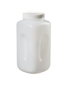 Nalgene® Large Square Wide-Mouth HDPE Bottle with Closure, Thermo Fisher Scientific 