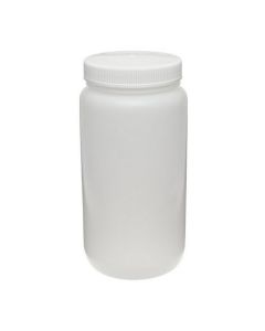 Nalgene® Large Wide-Mouth Fluorinated HDPE Bottle with Closure, Thermo Fisher Scientific 