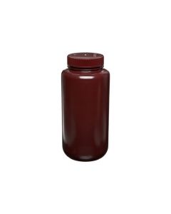 Nalgene® Wide-Mouth Amber HDPE Economy Bottles with Closure, Thermo Fisher Scientific 