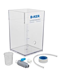 2L B-KER2® Square Acrylic Laboratory Jar for 2, 4 and 6 Paddle Programmable JarTesters, Phipps & Bird