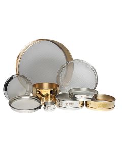 Sieves, Stainless Steel Frame and Cloth, 8" Diameter, 2" Depth, Full Height, US-325, W. S. Tyler